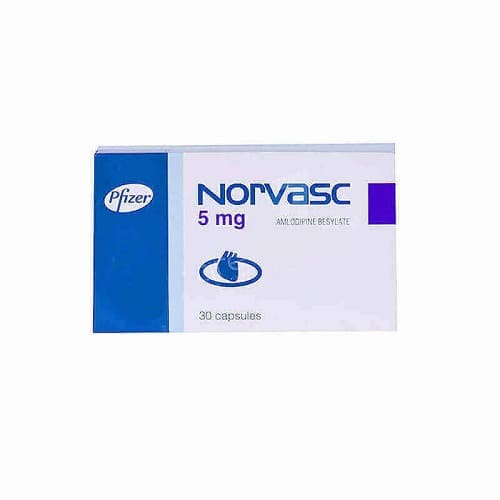 Norvasc 5mg – 30 Tablets